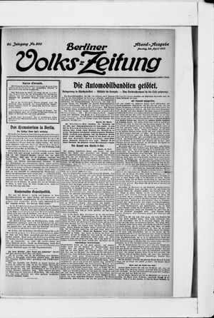 Berliner Volkszeitung vom 29.04.1912