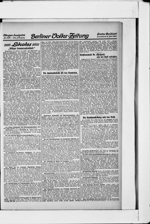 Berliner Volkszeitung vom 04.05.1912