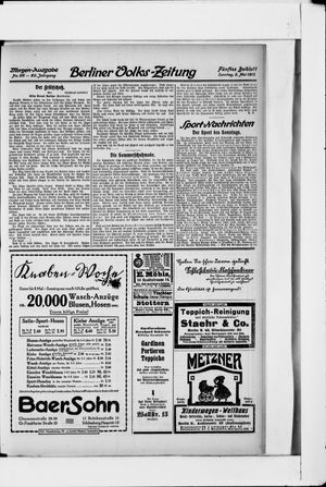 Berliner Volkszeitung vom 05.05.1912
