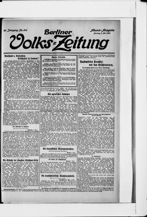 Berliner Volkszeitung vom 06.05.1912