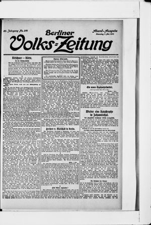 Berliner Volkszeitung vom 07.05.1912