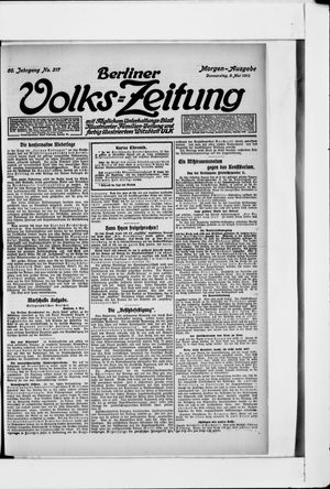 Berliner Volkszeitung vom 09.05.1912