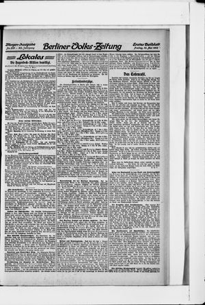 Berliner Volkszeitung vom 10.05.1912