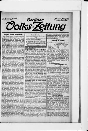 Berliner Volkszeitung vom 10.05.1912