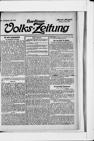 Berliner Volkszeitung vom 13.05.1912