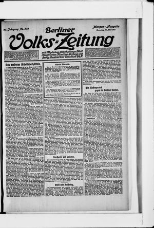 Berliner Volkszeitung vom 14.05.1912