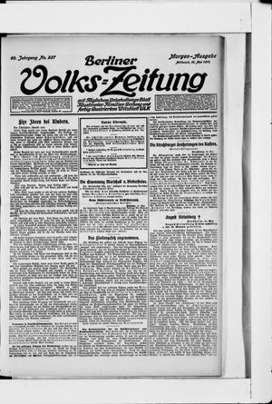 Berliner Volkszeitung vom 15.05.1912