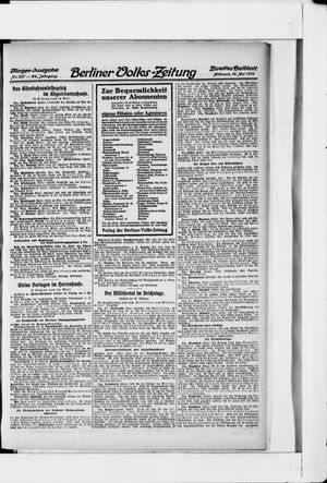 Berliner Volkszeitung vom 15.05.1912