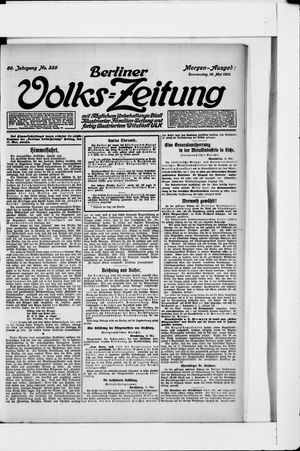 Berliner Volkszeitung vom 16.05.1912