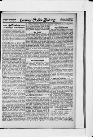 Berliner Volkszeitung vom 18.05.1912