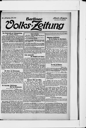 Berliner Volkszeitung vom 18.05.1912