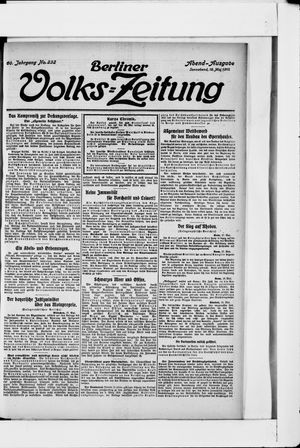 Berliner Volks-Zeitung vom 18.05.1912