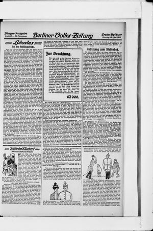 Berliner Volkszeitung vom 19.05.1912