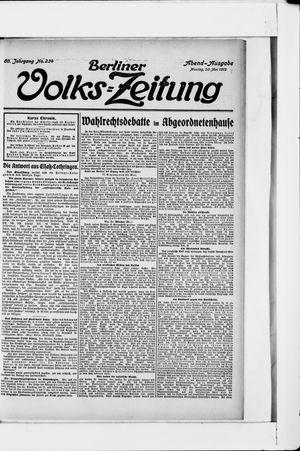 Berliner Volkszeitung vom 20.05.1912