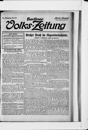 Berliner Volkszeitung vom 23.05.1912