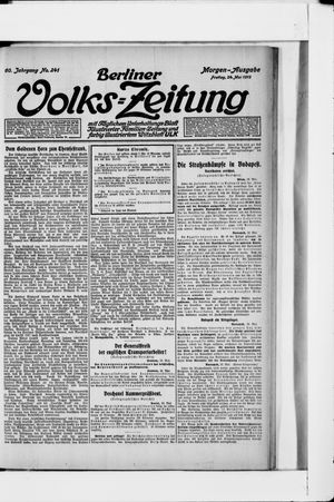 Berliner Volkszeitung on May 24, 1912