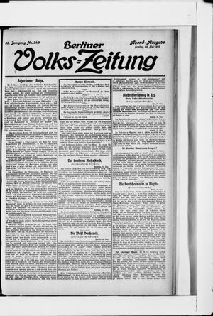 Berliner Volkszeitung vom 24.05.1912