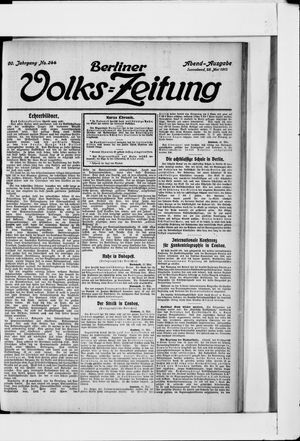 Berliner Volkszeitung vom 25.05.1912