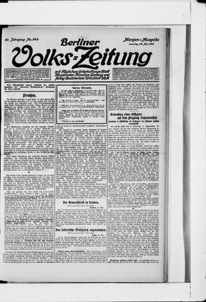 Berliner Volkszeitung vom 26.05.1912