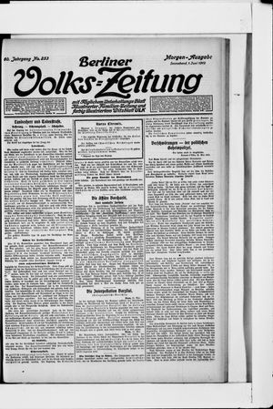 Berliner Volkszeitung vom 01.06.1912