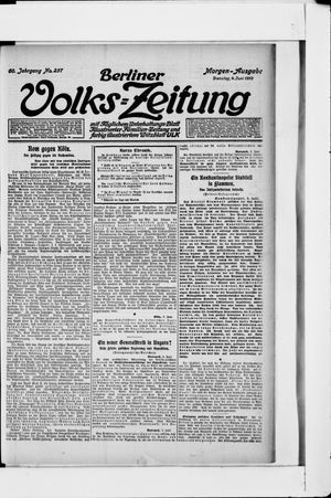 Berliner Volkszeitung vom 04.06.1912