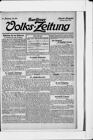 Berliner Volkszeitung vom 05.06.1912