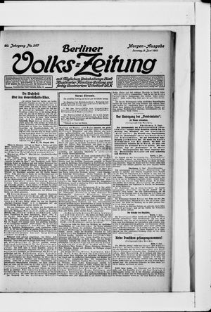 Berliner Volkszeitung vom 09.06.1912