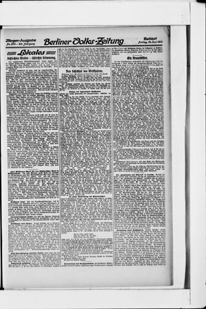 Berliner Volkszeitung vom 14.06.1912