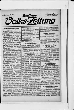 Berliner Volkszeitung vom 19.06.1912