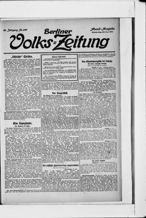 Berliner Volkszeitung vom 20.06.1912