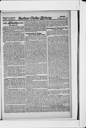 Berliner Volkszeitung vom 21.06.1912