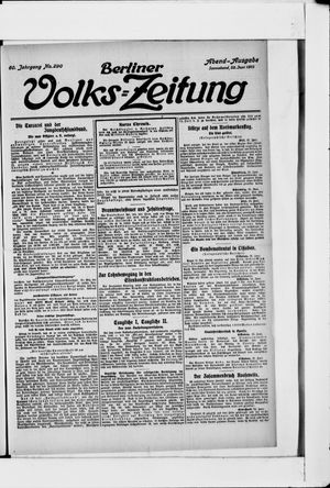 Berliner Volkszeitung vom 22.06.1912