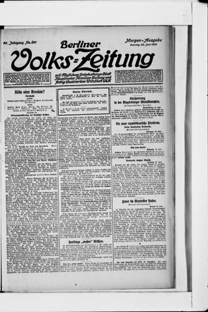 Berliner Volkszeitung vom 23.06.1912