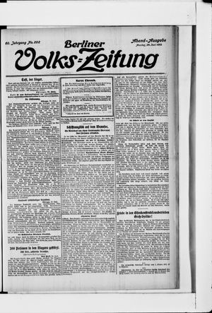 Berliner Volkszeitung vom 24.06.1912