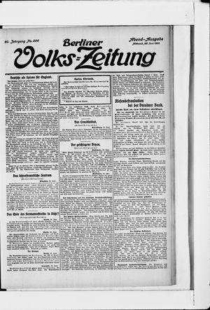 Berliner Volkszeitung vom 26.06.1912