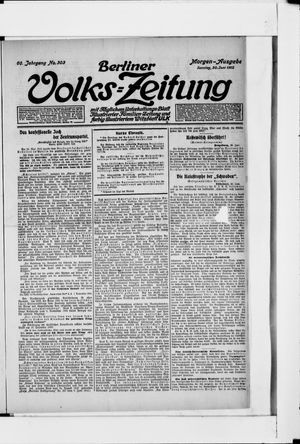 Berliner Volkszeitung vom 30.06.1912
