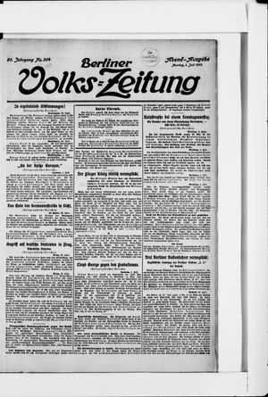 Berliner Volkszeitung vom 01.07.1912
