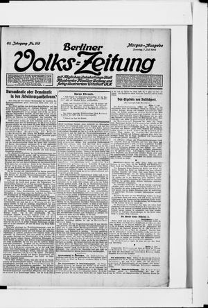 Berliner Volkszeitung vom 07.07.1912
