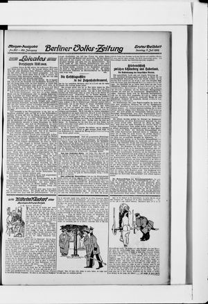 Berliner Volkszeitung vom 07.07.1912