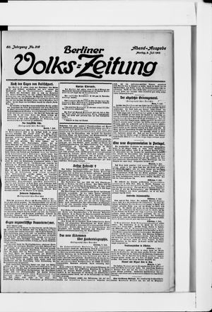 Berliner Volkszeitung vom 08.07.1912