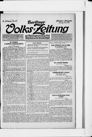 Berliner Volkszeitung vom 09.07.1912