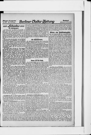 Berliner Volkszeitung vom 10.07.1912