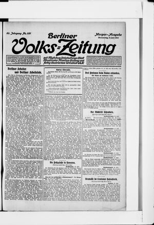 Berliner Volkszeitung vom 11.07.1912