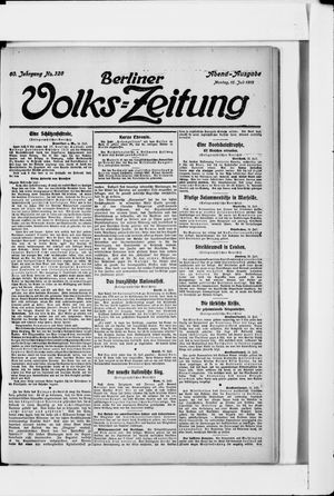 Berliner Volkszeitung vom 15.07.1912