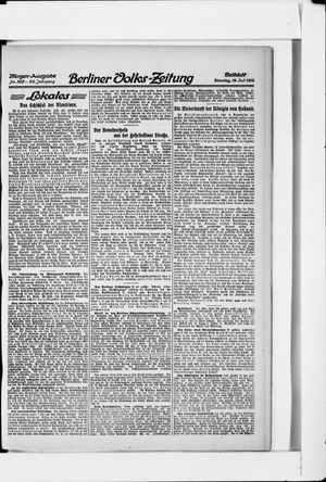 Berliner Volkszeitung on Jul 16, 1912
