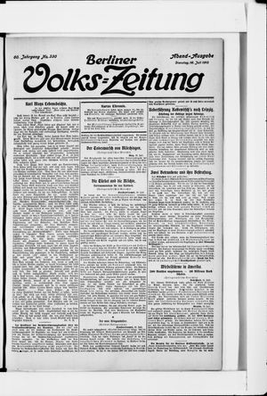 Berliner Volkszeitung on Jul 16, 1912