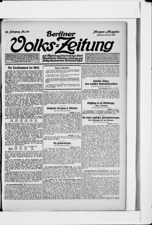 Berliner Volkszeitung vom 17.07.1912