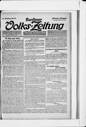Berliner Volkszeitung on Jul 20, 1912
