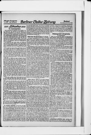 Berliner Volkszeitung on Jul 20, 1912