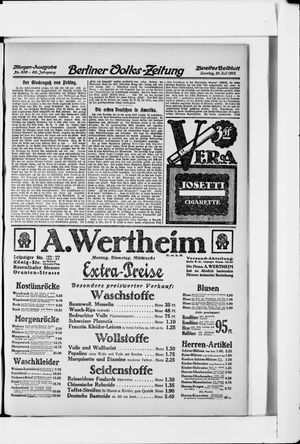 Berliner Volkszeitung vom 21.07.1912